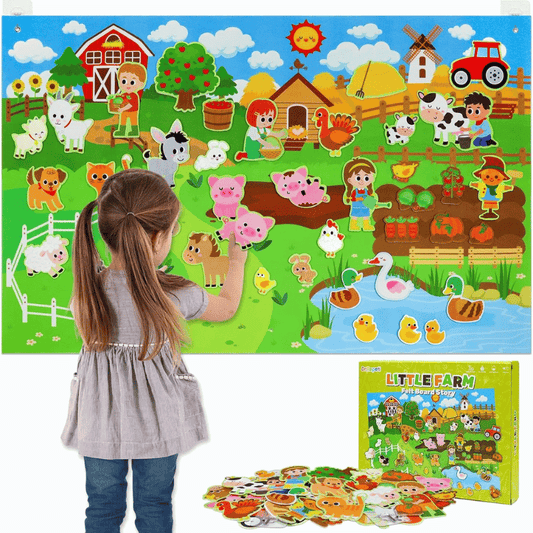 Swivy™ Montessori Filz Bauernhof Spieltafel